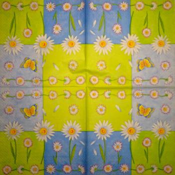 033 Gänseblümchen - 3-ply - (blue) - Ihr